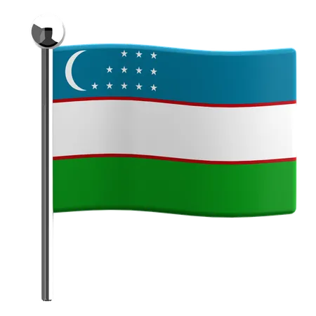 Uzbequistão  3D Icon