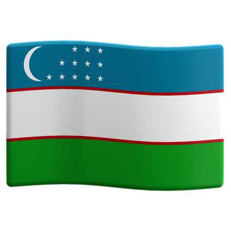 Uzbequistão  3D Icon