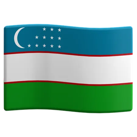 Uzbequistão  3D Icon