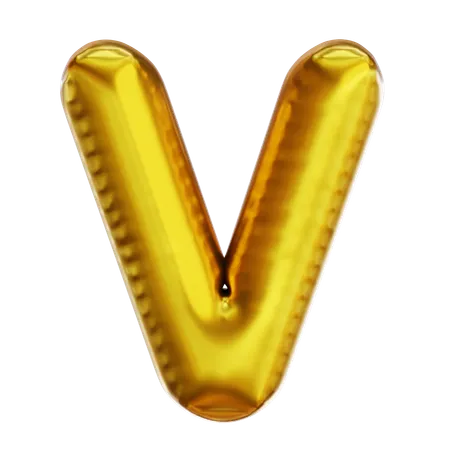 V  3D Icon