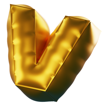 V  3D Icon