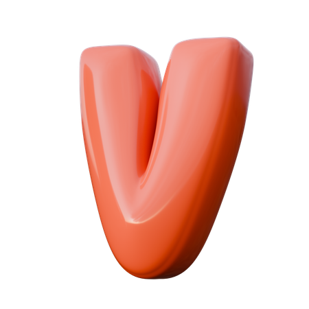 V  3D Icon