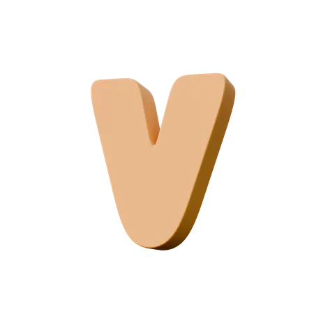 V  3D Icon