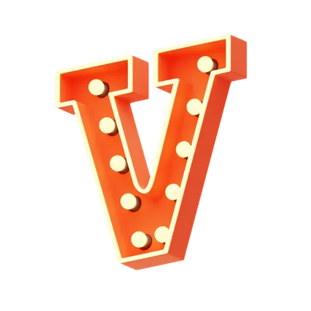 V  3D Icon