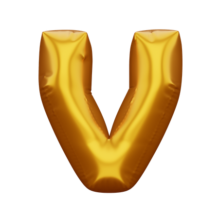 V  3D Icon