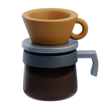 V 60 Coffee Dripper  3D Icon