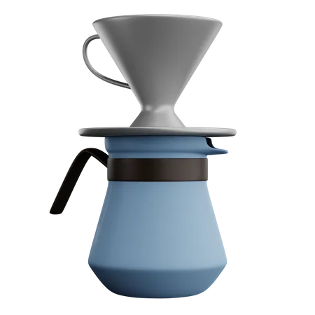 V 60 Coffee Dripper  3D Icon