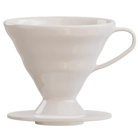 V 60 Coffee Dripper  3D Icon