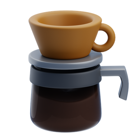 Goutteur de café V 60  3D Icon