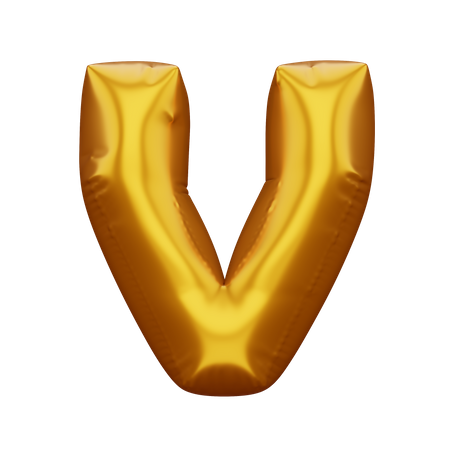V  3D Icon