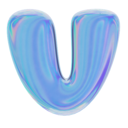 V 추상 모양  3D Icon