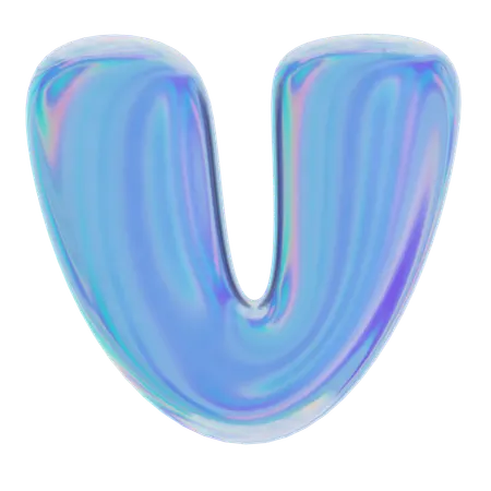 V Abstract Shape  3D Icon
