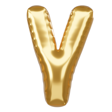 V Alphabet  3D Icon