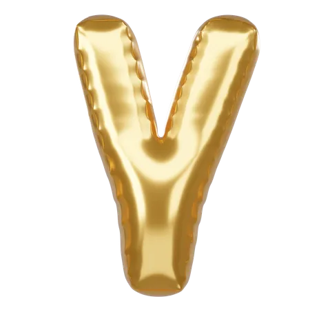 V Alphabet  3D Icon