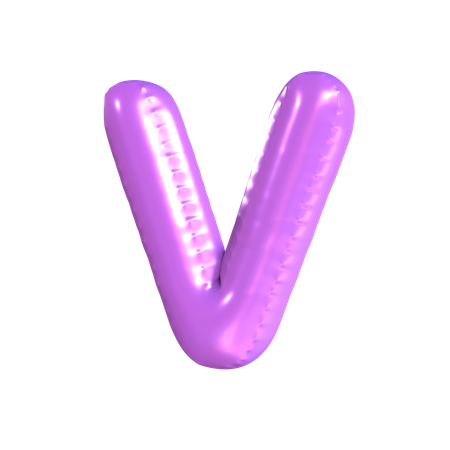 V Latter  3D Icon