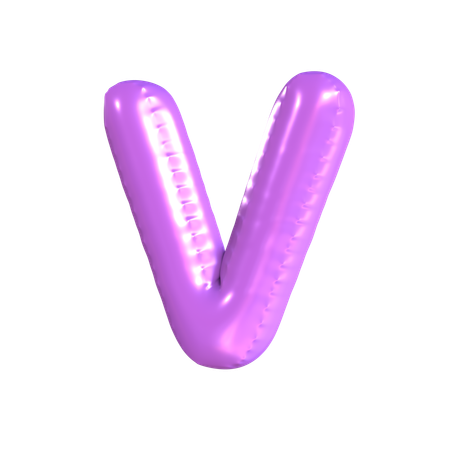 V último  3D Icon