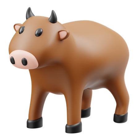 Vaca  3D Icon