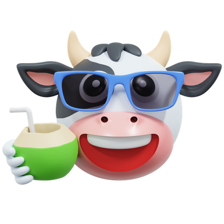 Vaca bebe coco  3D Icon