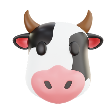 Emoji de vaca  3D Icon