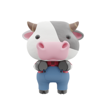 Vaca fofa  3D Illustration