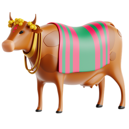 Vaca sagrada  3D Icon
