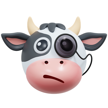 Vaca sospechosa  3D Icon