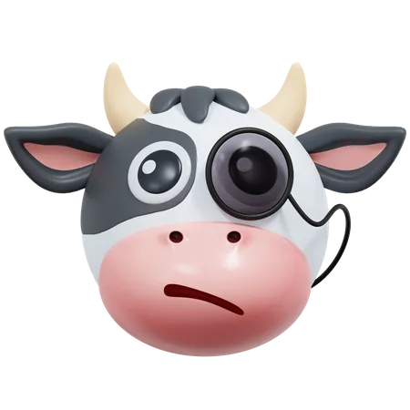 Vaca sospechosa  3D Icon