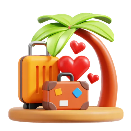 Vacances  3D Icon