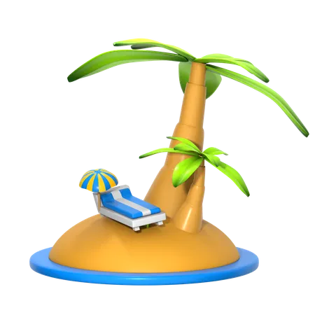 Vacances  3D Icon