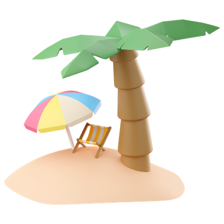 Vacances  3D Icon