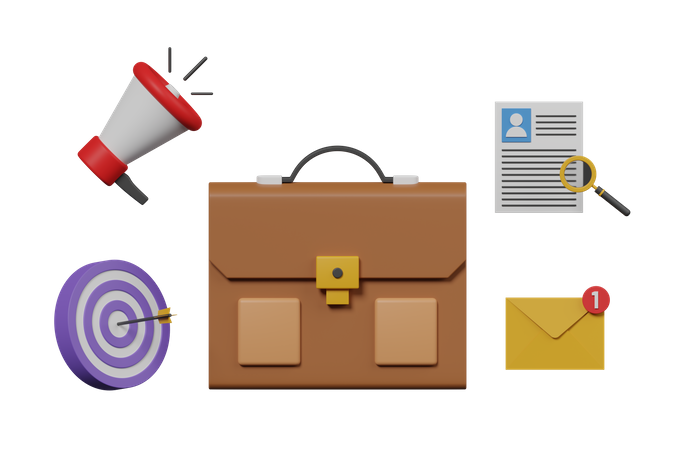 Vacante de trabajo  3D Icon