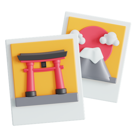 Vacation photos  3D Icon