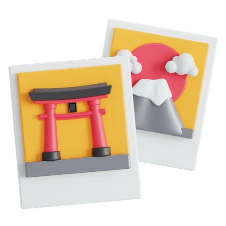Vacation photos  3D Icon