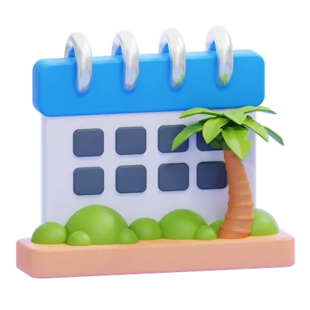 Vacation Time  3D Icon