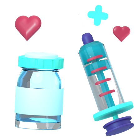 Vaccin  3D Icon