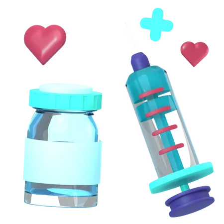 Vaccin  3D Icon