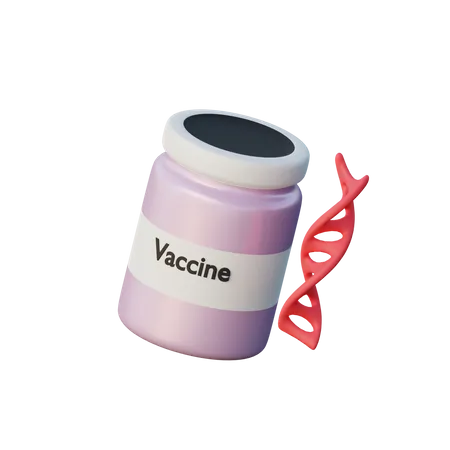 ARN du vaccin  3D Illustration