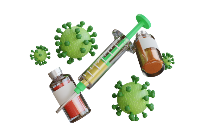 Vaccin Corona  3D Icon