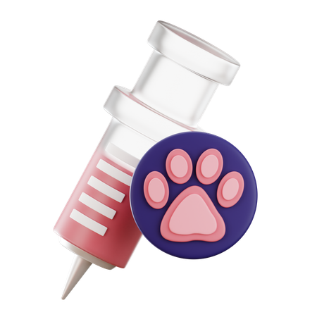 Vaccin pour animaux de compagnie  3D Icon