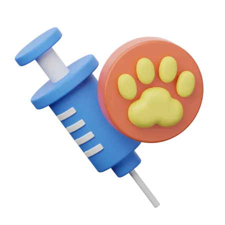 Vaccin pour animaux de compagnie  3D Icon