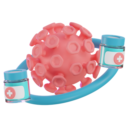 Virus vaccinal  3D Icon