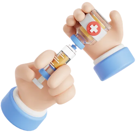 Vaccination  3D Icon