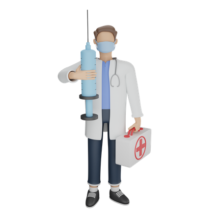 Vaccination  3D Icon