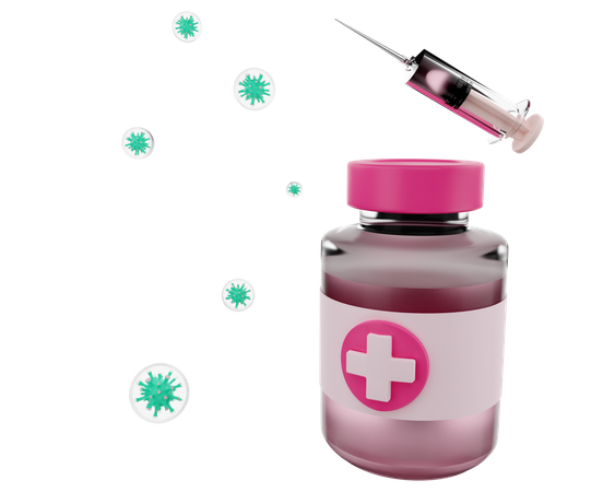 Vaccination  3D Icon
