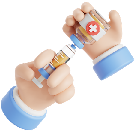 Vaccination  3D Icon