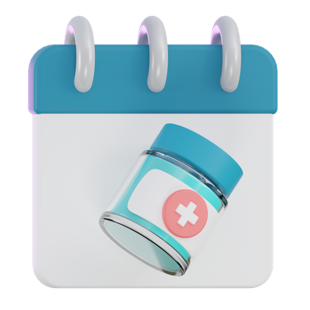 Vaccination Date  3D Icon