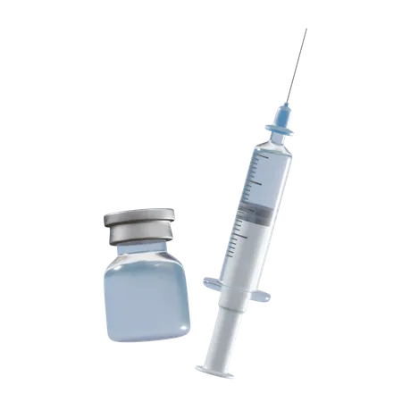 Vaccine 3D Illustration