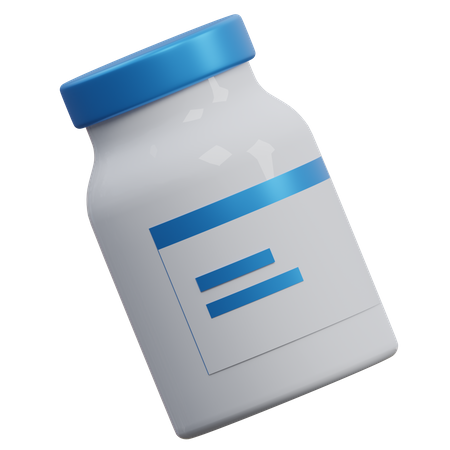 Vaccine Bottle  3D Icon