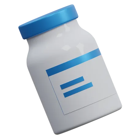 Vaccine Bottle  3D Icon