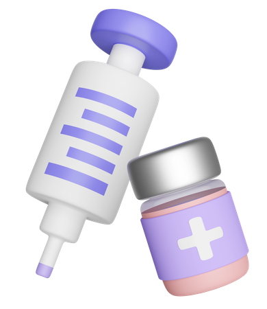 Vaccine Bottle  3D Icon